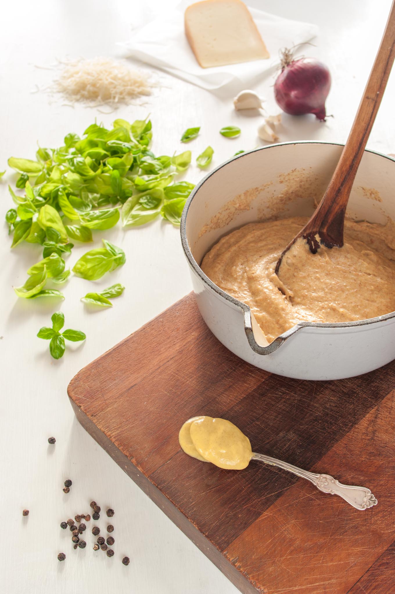 Cheese fritters with red onion • Delicious from scratch
