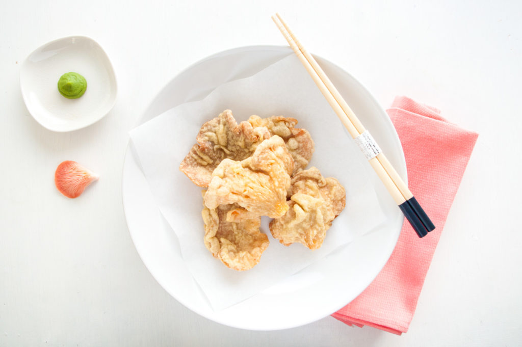 Mushroom tempura with buckwheat • Delicious from scratch