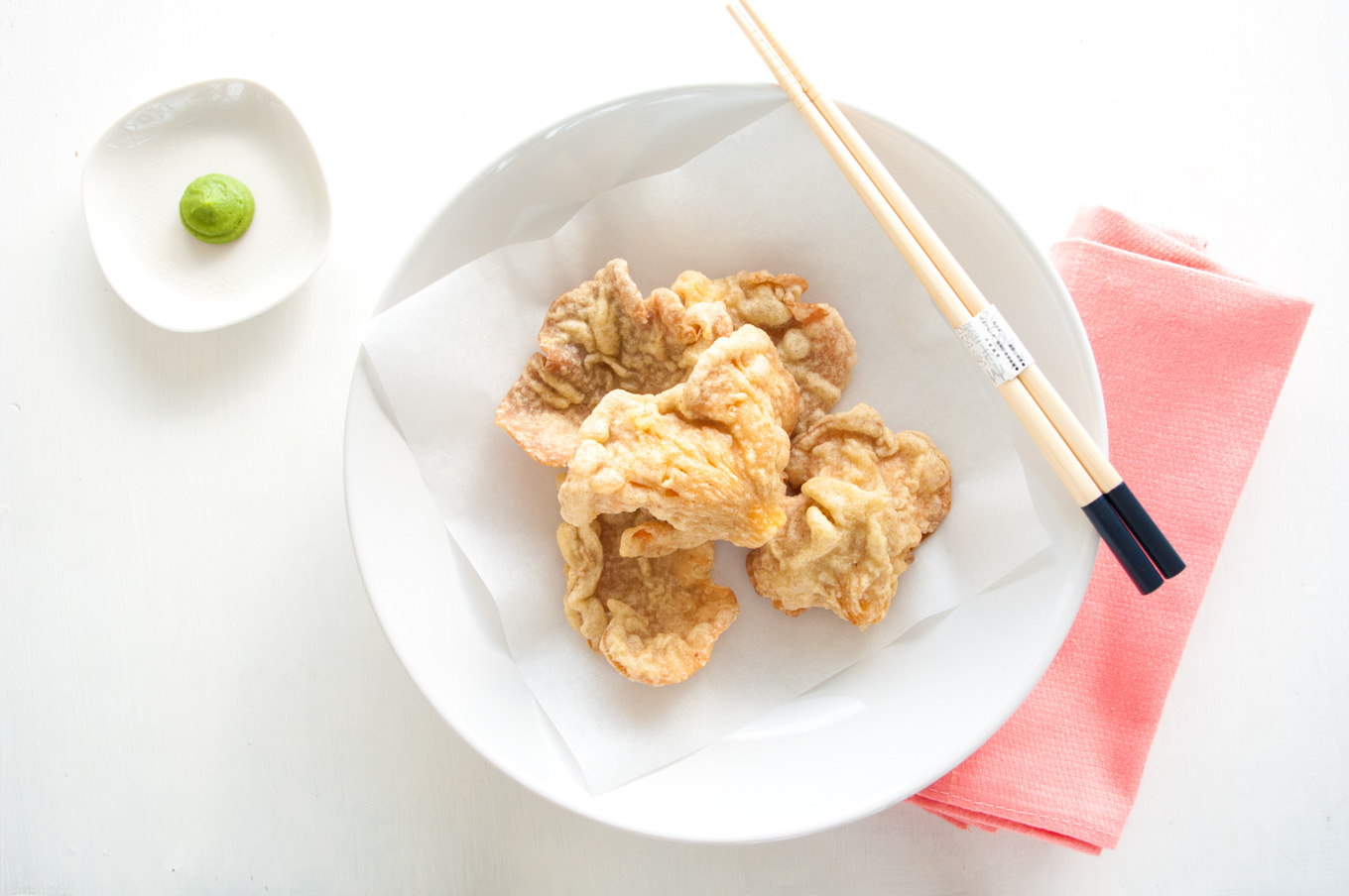 Mushroom tempura with buckwheat • Delicious from scratch