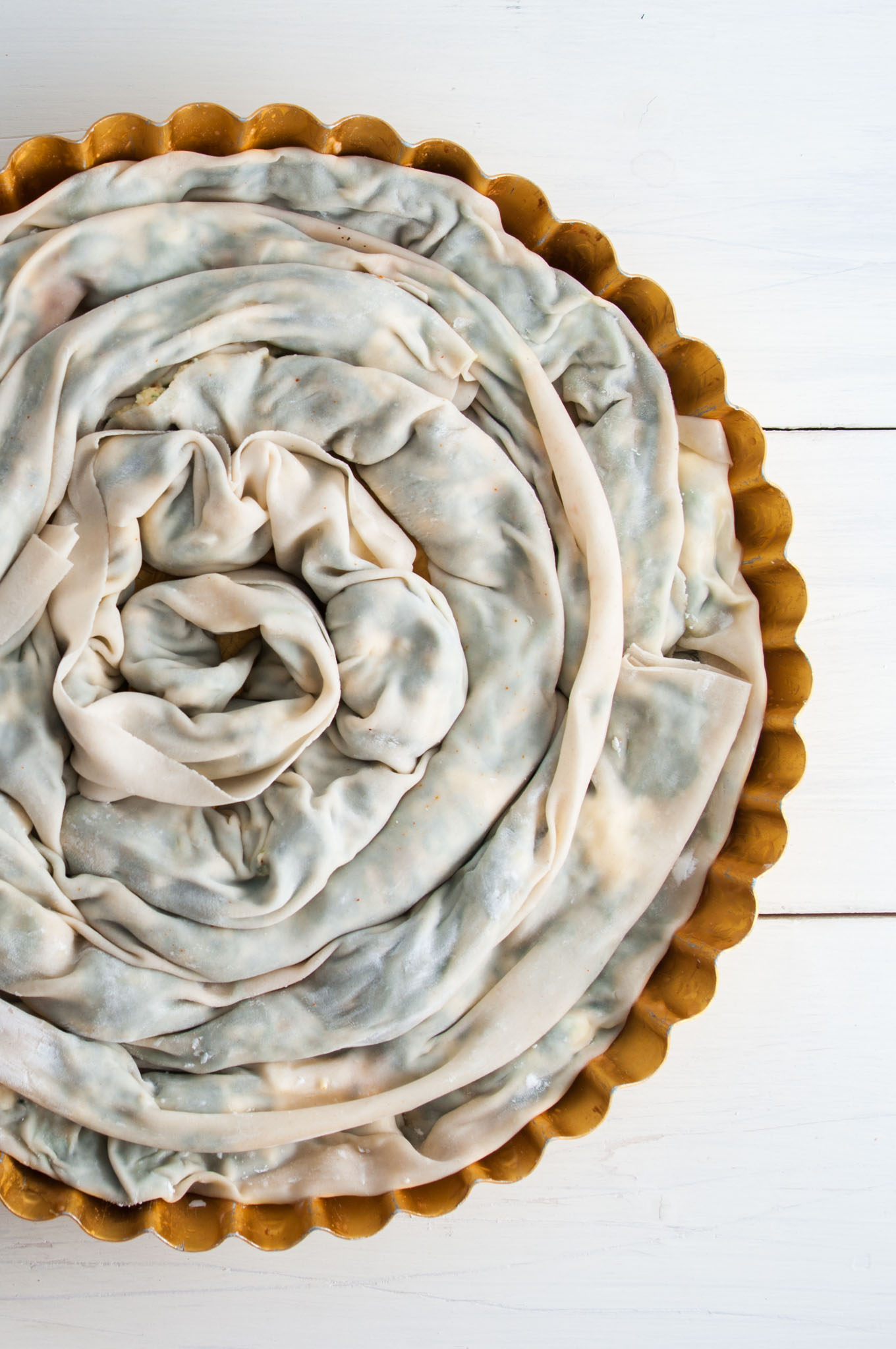 Spinach and feta pie • Delicious from scratch