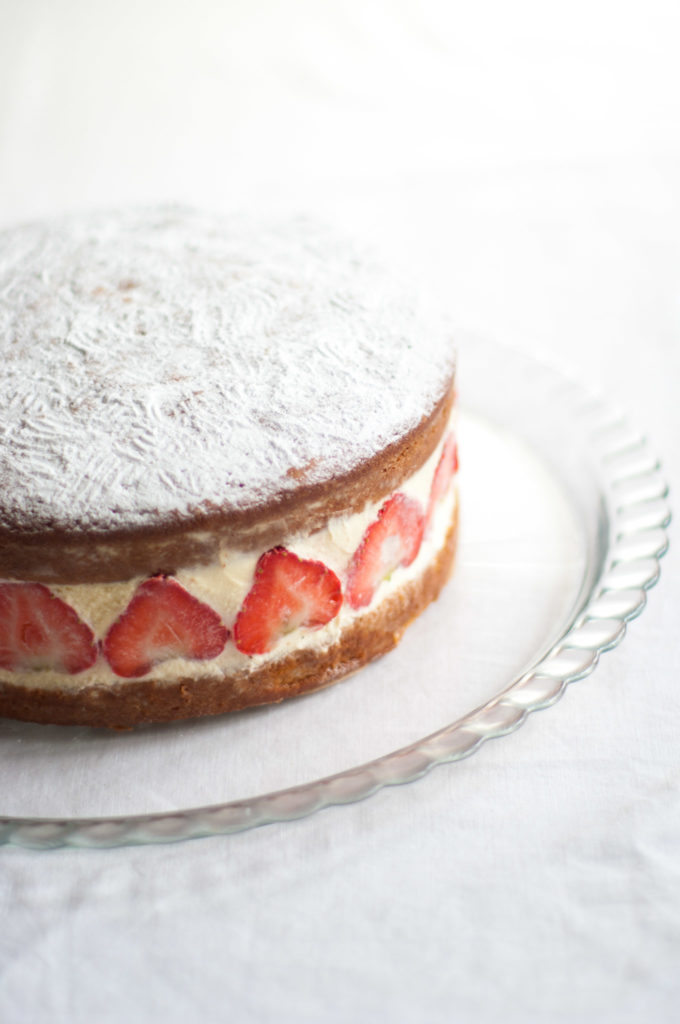 Victoria sandwich cake • Delicious from scratch