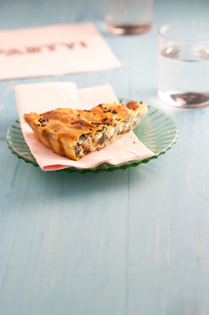 Spinach and feta pie • Delicious from scratch