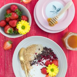 Healthy flaxseed breakfast bowl recipe