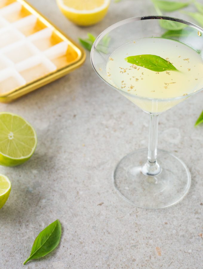 Lemon, Thai basil and gin cocktail recipe