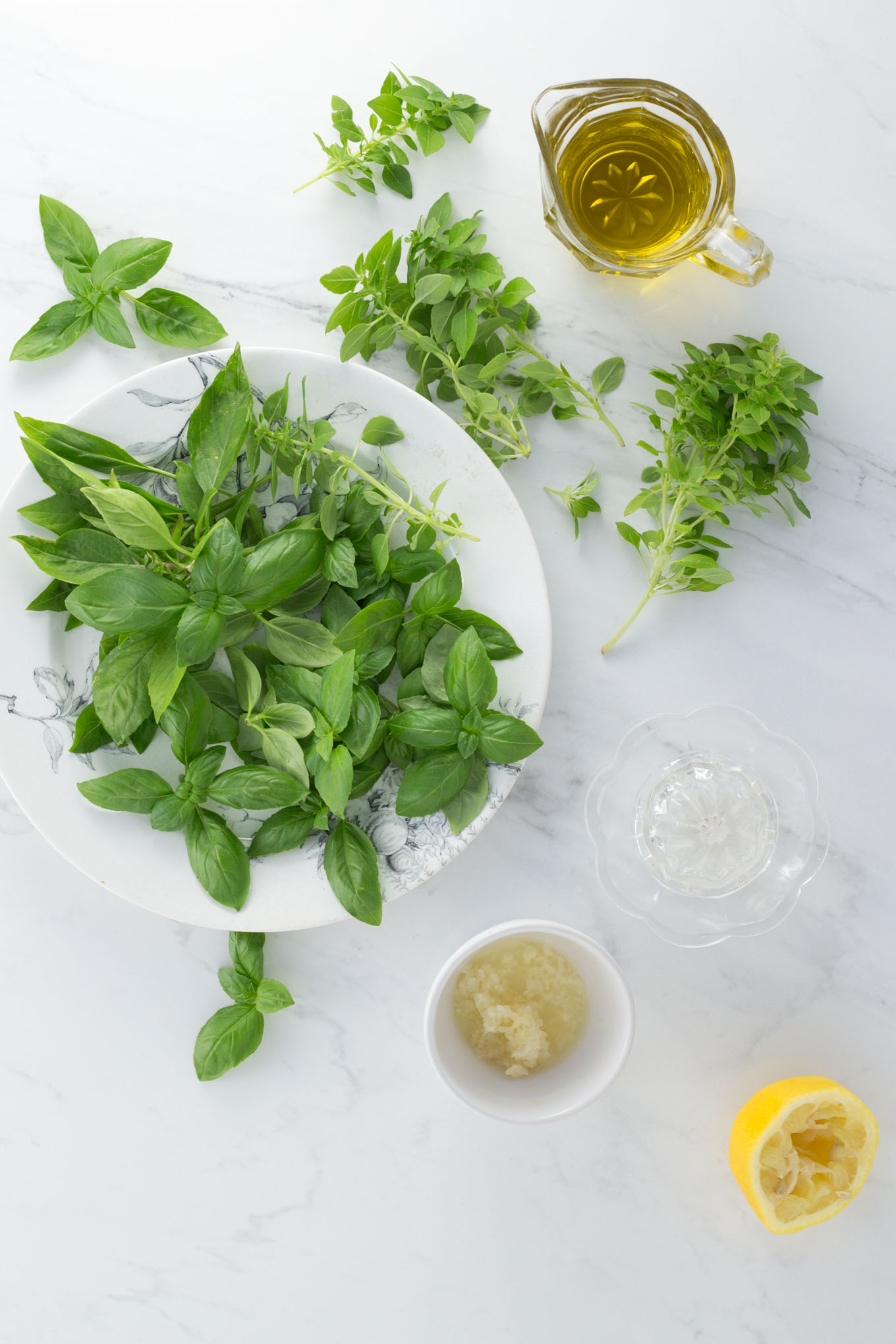 Mixed basil pesto • Delicious from scratch