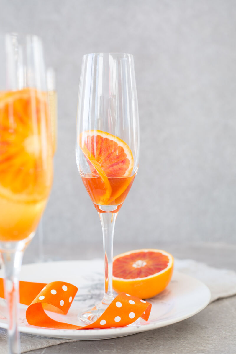 Blood orange fizz cocktail • Delicious from scratch