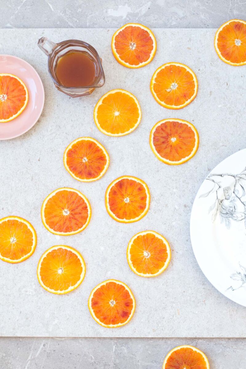 Blood orangeade recipe – an incredibly flavoured orange syrup, topped up with sparkling water. A lovely spring and summer drink.